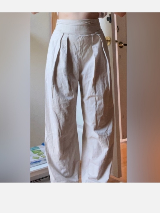 Free People Pants - Free People High-Waist Wide Leg Pants - Cream